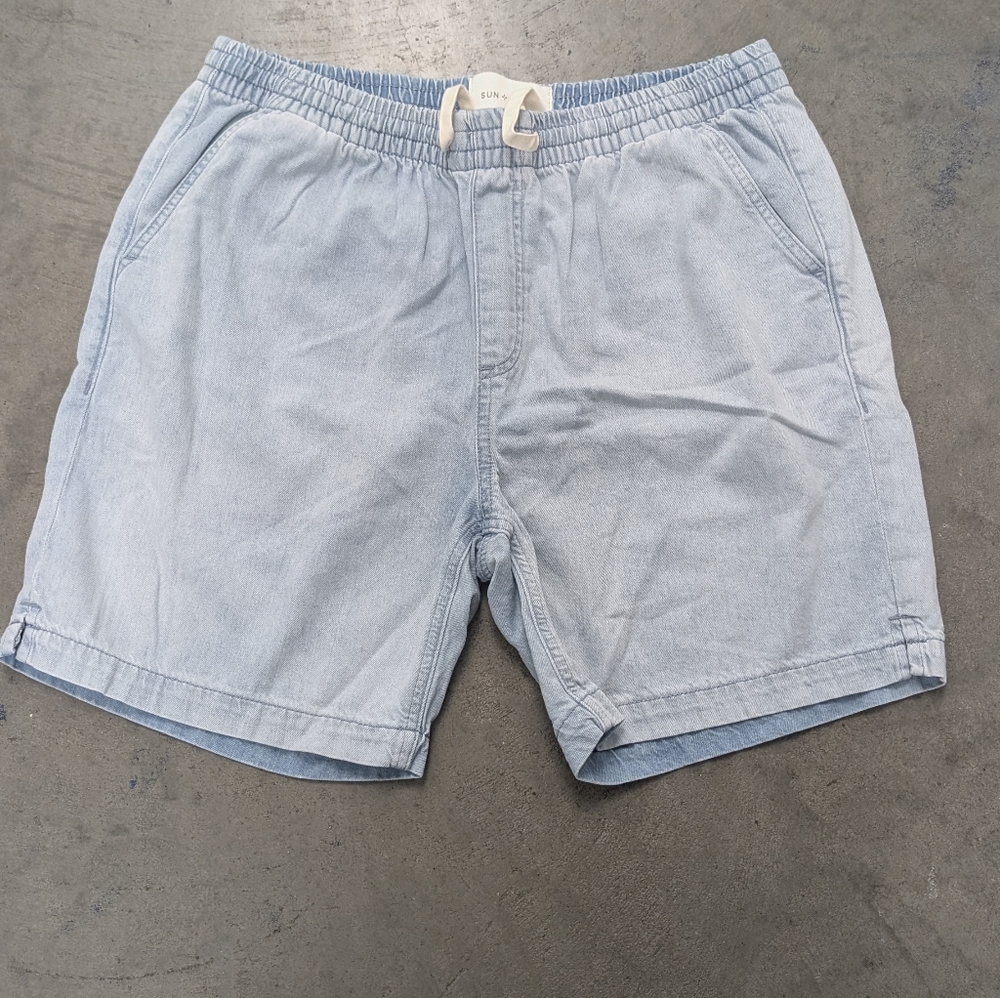 Sun + Stone Light Blue Men's Shorts, Large